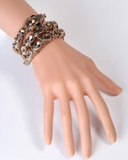 SERPENT Coil Crystal Arm Cuff-Bracelet-SAINT CHIC