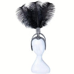 SHOWGIRL Ostrich Feather Headdress-Hair Accessory-SAINT CHIC
