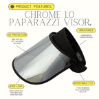 CHROME PAPARAZZI VISOR® Long Lens Sun Shield – 99% UV Protection