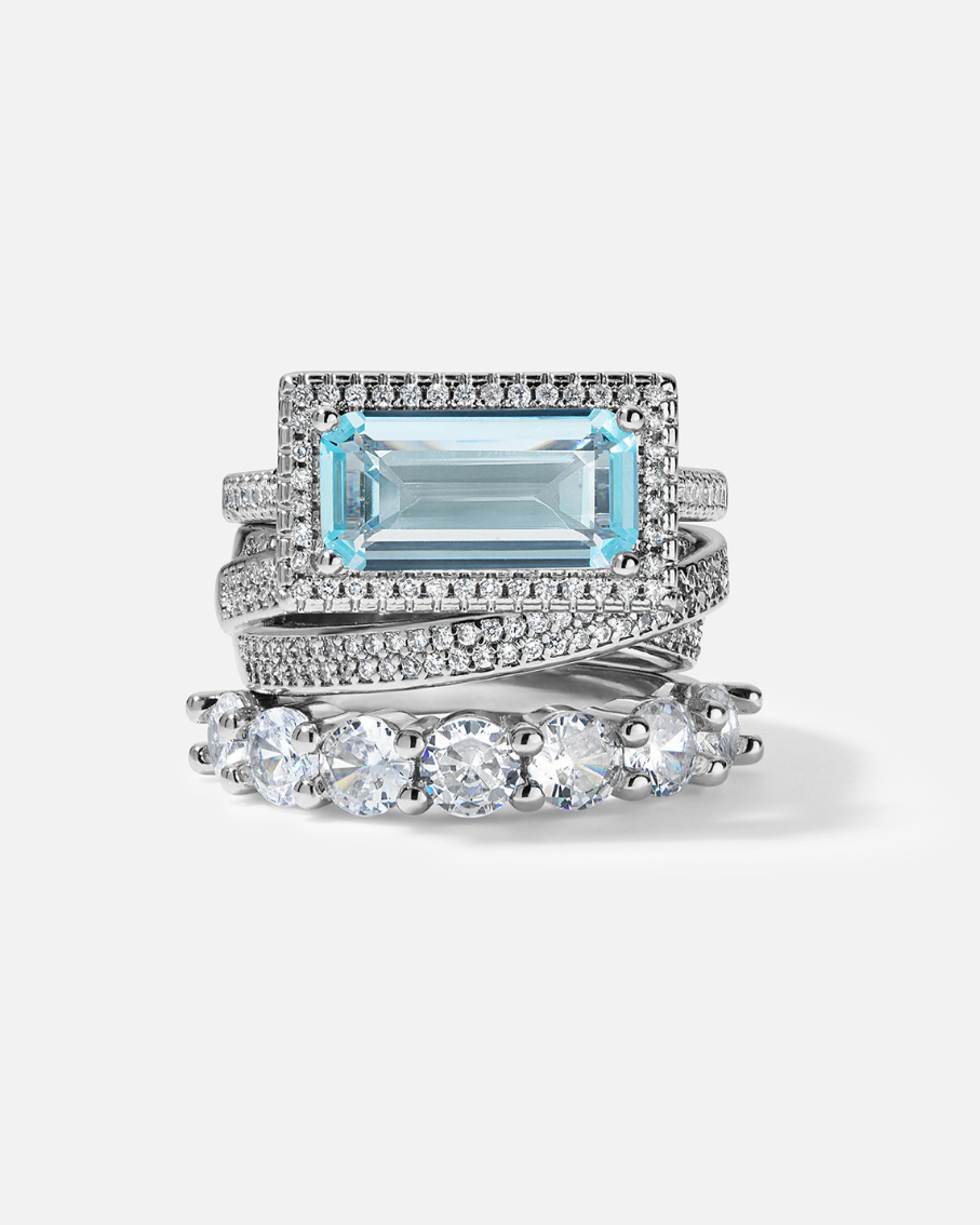 SOCIALITE STACK™ Cocktail Rings Imagen secundaria del producto