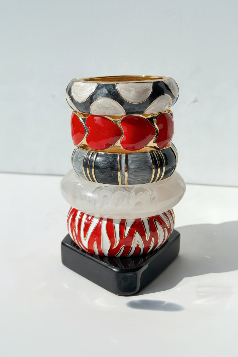 THE CREST Bangle Collection-bracelets-SAINT CHIC Image principale du produit