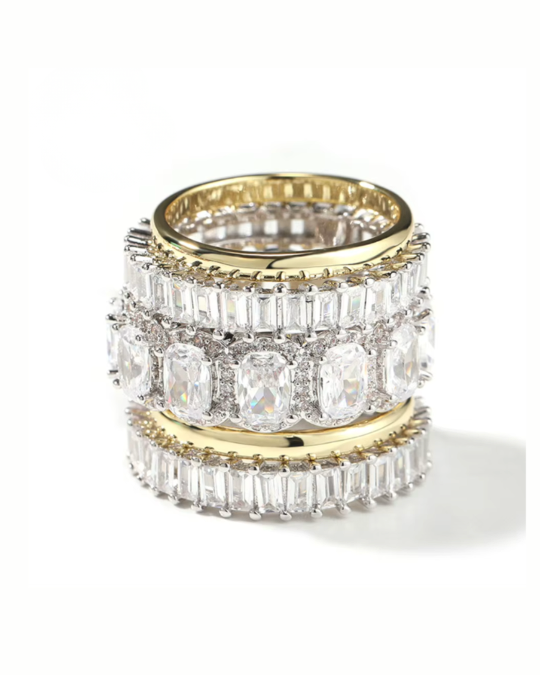 THE HEIRESS Stack Ring Set-ring-SAINT CHIC Imagen principal del producto
