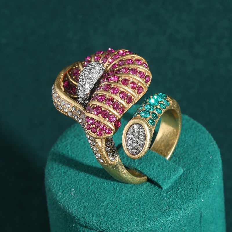 PARADISO Rhinestone Cocktail Ring Secondary image