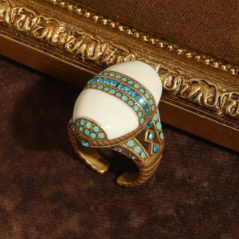 AEGEAN Crystal Cocktail Ring Secondary image