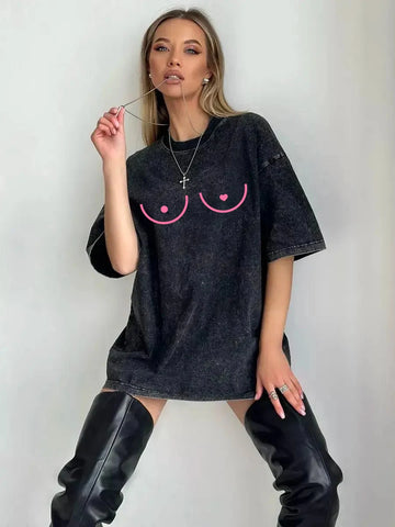 BOOBIES Vintage Washed Tee