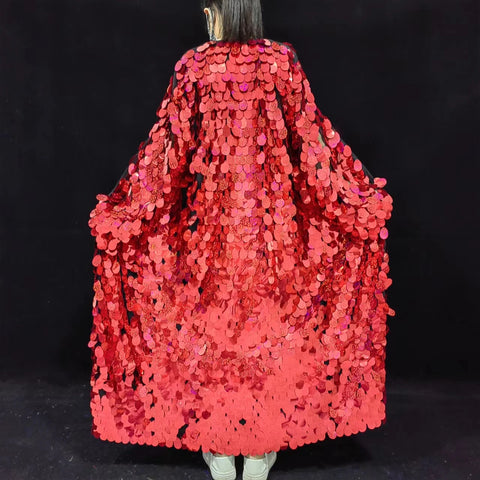 SOLSTICE Sequin Duster Coat