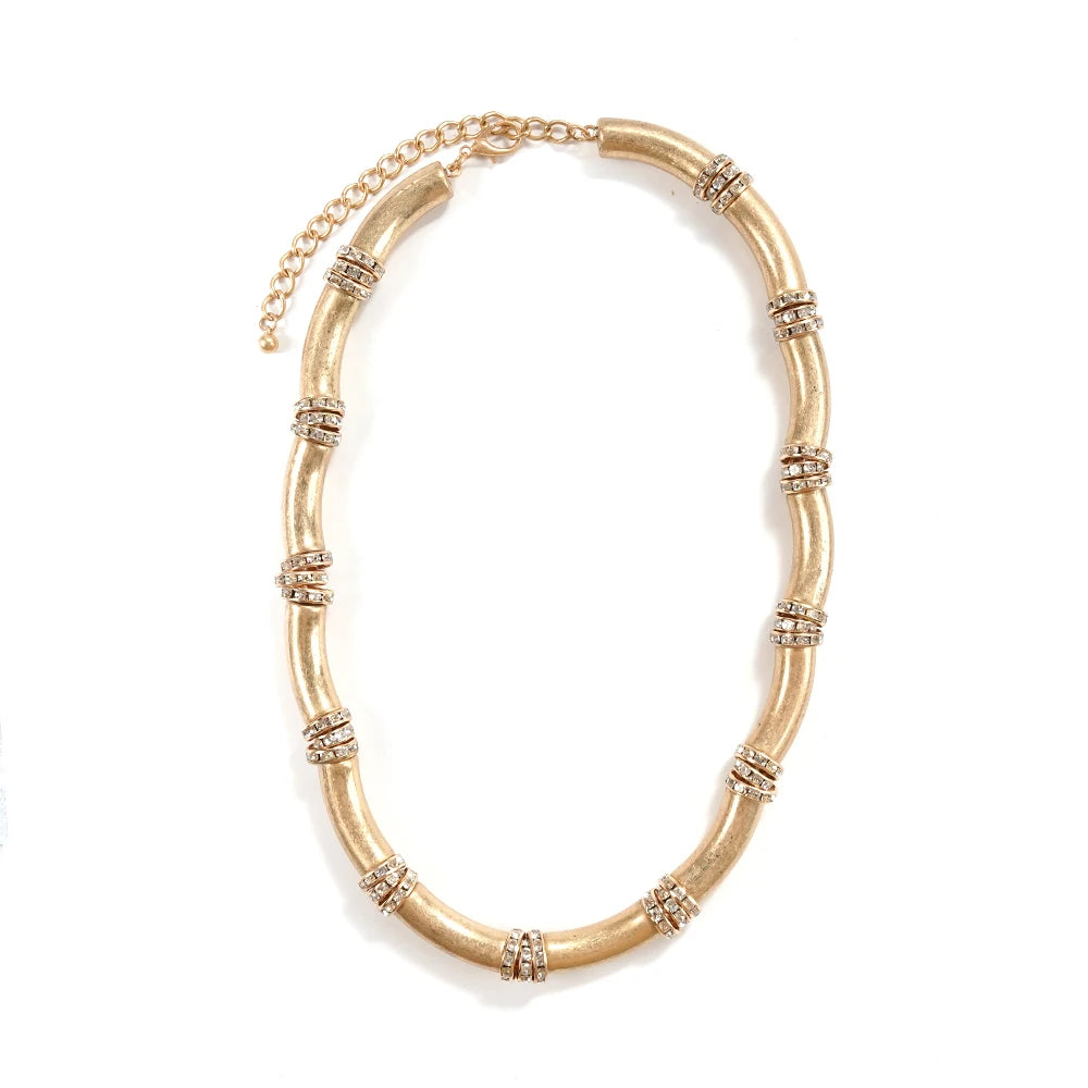 BAMBOO Crystal Link Choker