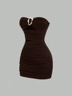 TORQUE Ruched Mini Dress