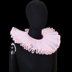 PLEAT DRAMA Mesh Ruffle Collar