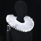PLEAT DRAMA Mesh Ruffle Collar