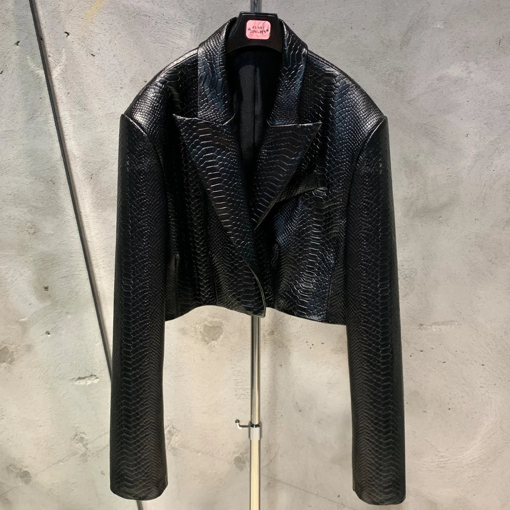 SHOULDER Sheepskin Blazer
