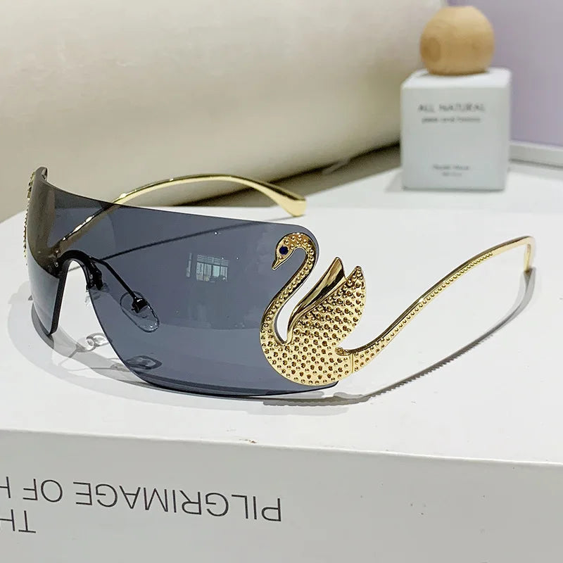 SOLEIL Rimless Y2K Sunglasses Imagen secundaria del producto