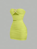 TORQUE Ruched Mini Dress