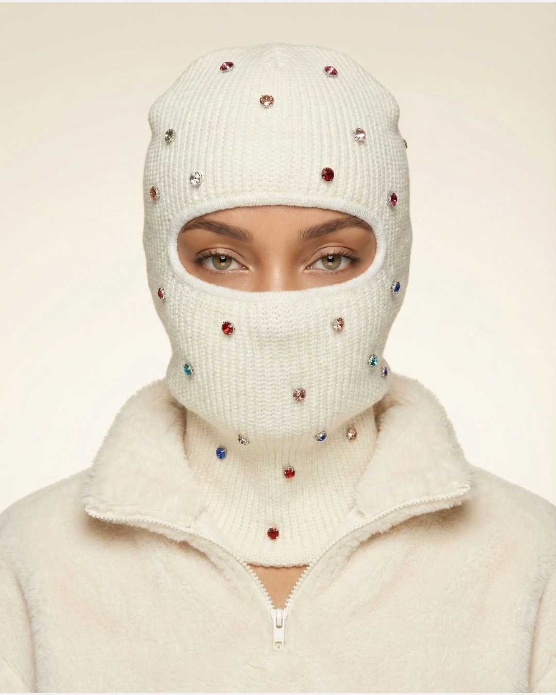 VELORA Crystal Veil Balaclava-hat-SAINT CHIC