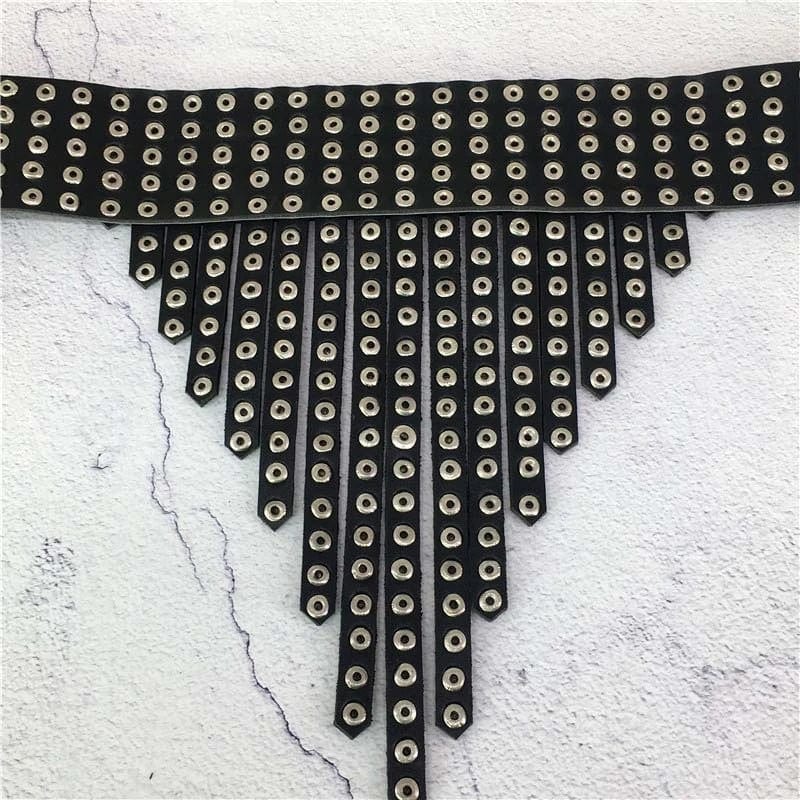 Western Fashion necklace STUD Fringe Choker