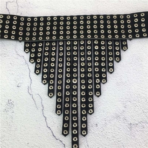 Western Fashion necklace STUD Fringe Choker