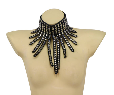 Western Fashion necklace STUD Fringe Choker