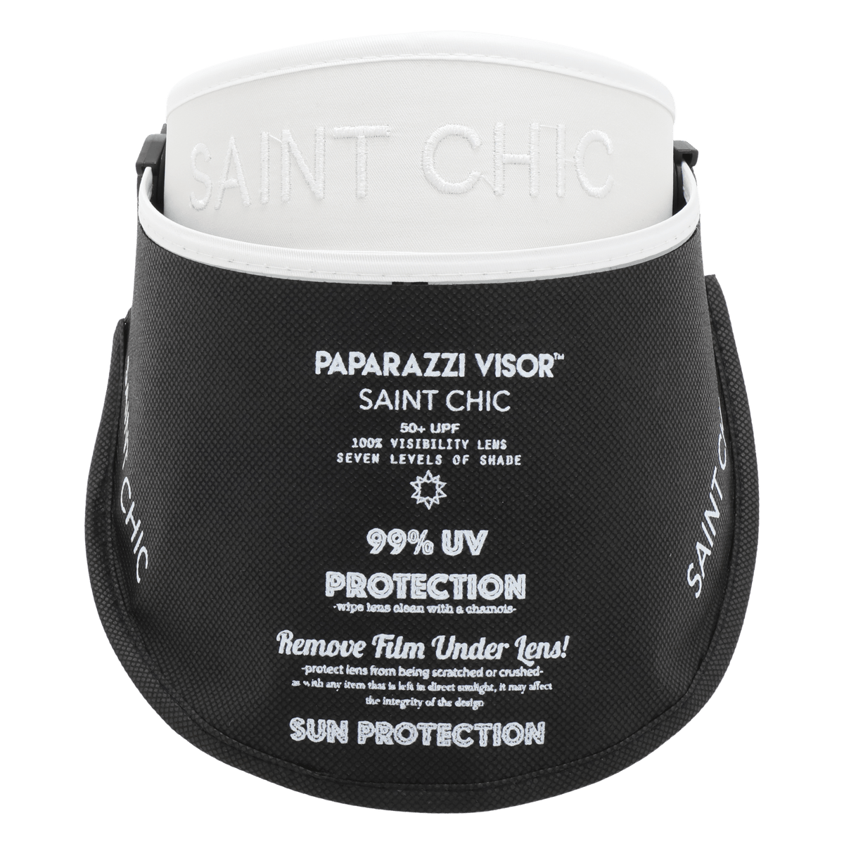 Chrome Anti Paparazzi Visor®-Hats-SAINT CHIC-Black-SAINT CHIC