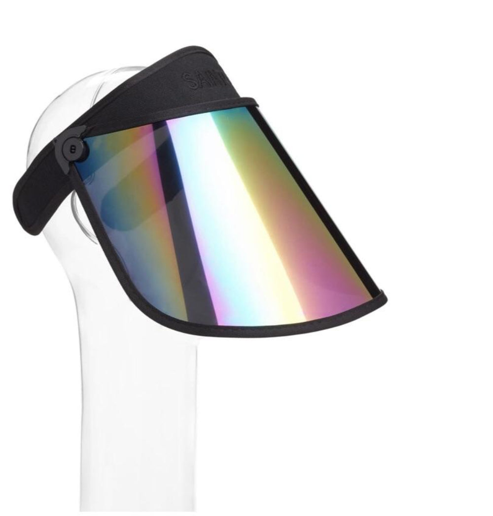PAPARAZZI VISOR® 1.0 – Black Rainbow Lens Sun Shield-Hats-SAINT CHIC-SAINT CHIC
