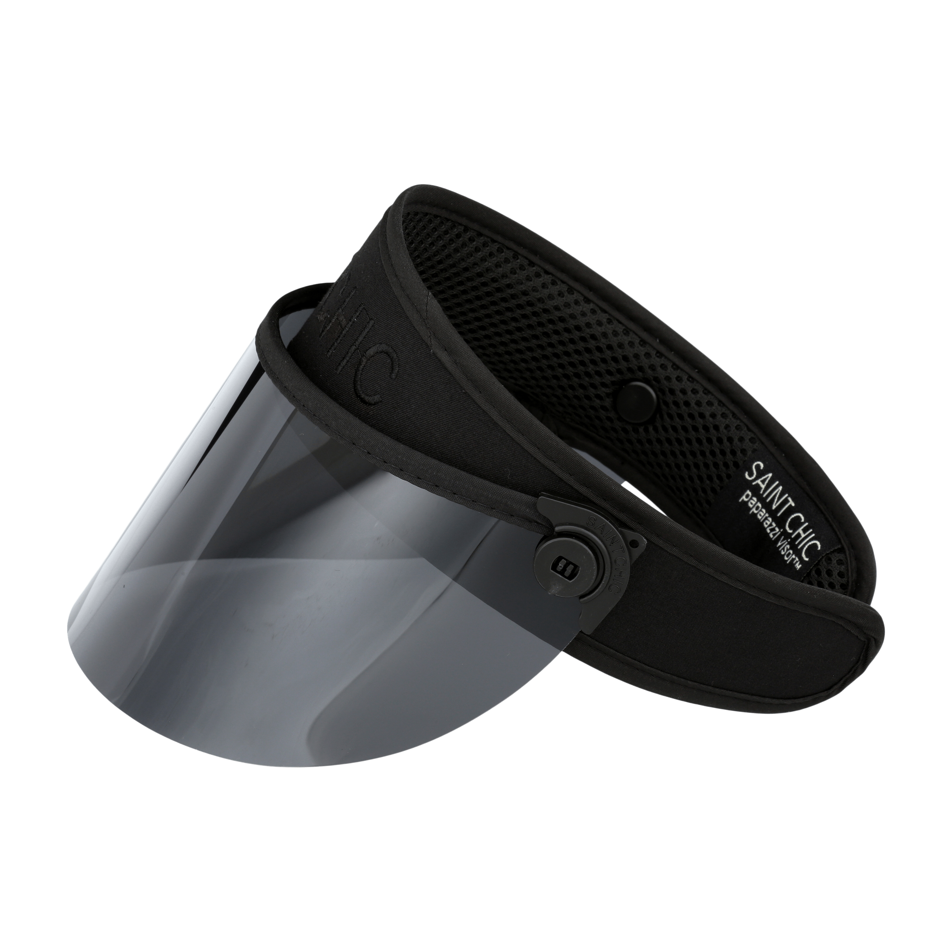 BLACKOUT Paparazzi Visor® 2.0 – All-Black Sun Shield-Hats-SAINT CHIC