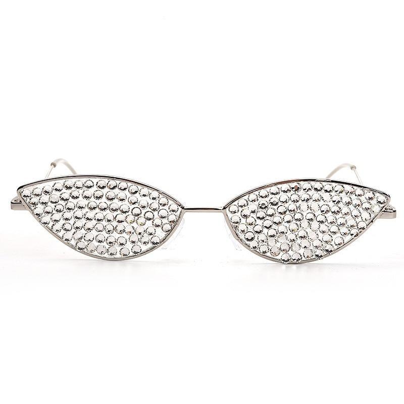 CAT-EYE Rhinestone Sun Glasses-Sunglasses-SAINT CHIC