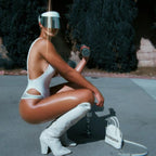Chrome Anti Paparazzi Visor®-Hats-SAINT CHIC