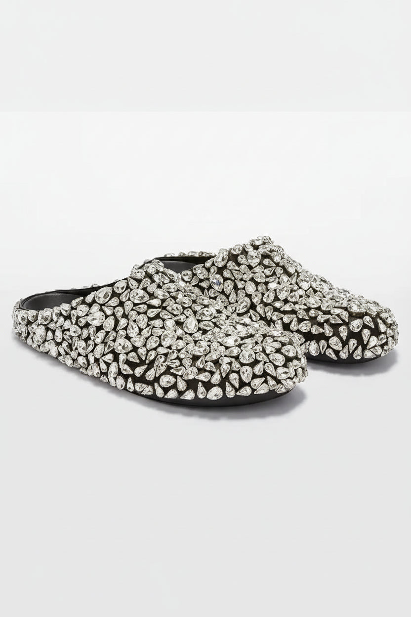 CRYSTAL DRENCH Slides-shoe-SAINT CHIC