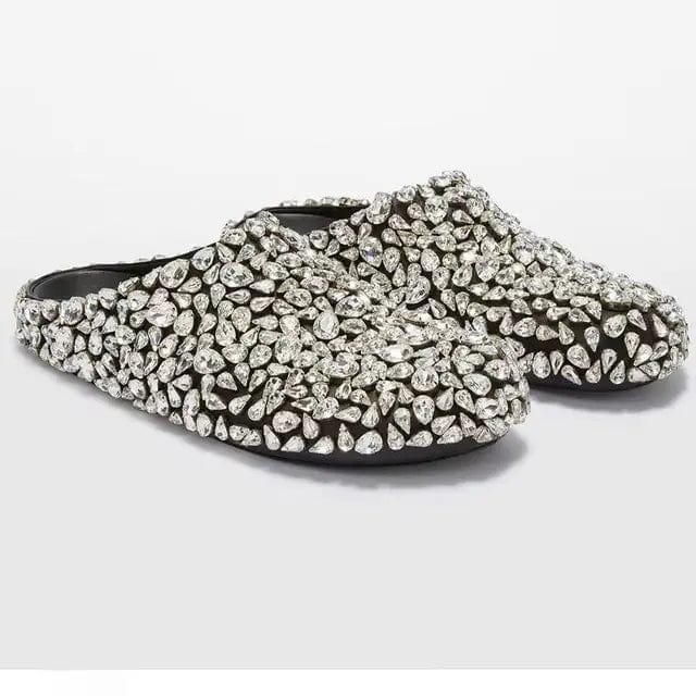 CRYSTAL DRENCH Slides-shoe-SAINT CHIC