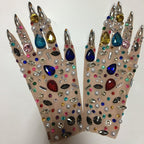 DISCO Rhinestone Gloves-Gloves-SAINT CHIC