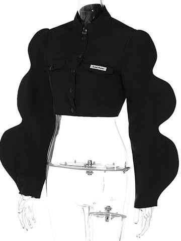 SAINT CHIC Coats & Jackets CRAZY-WAVY Crop Jacket