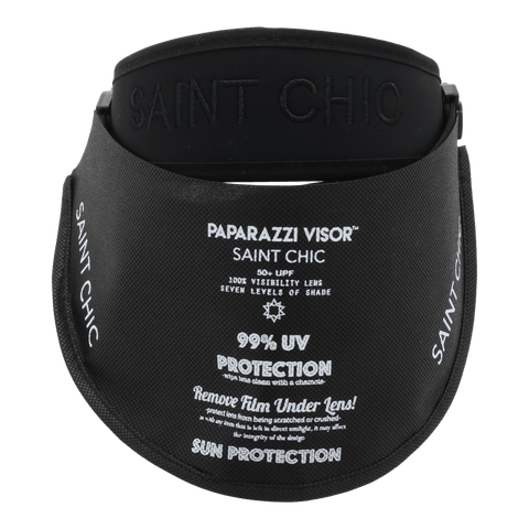 CHROME ANTI Paparazzi Visor™ Sun Hat - SAINT CHIC