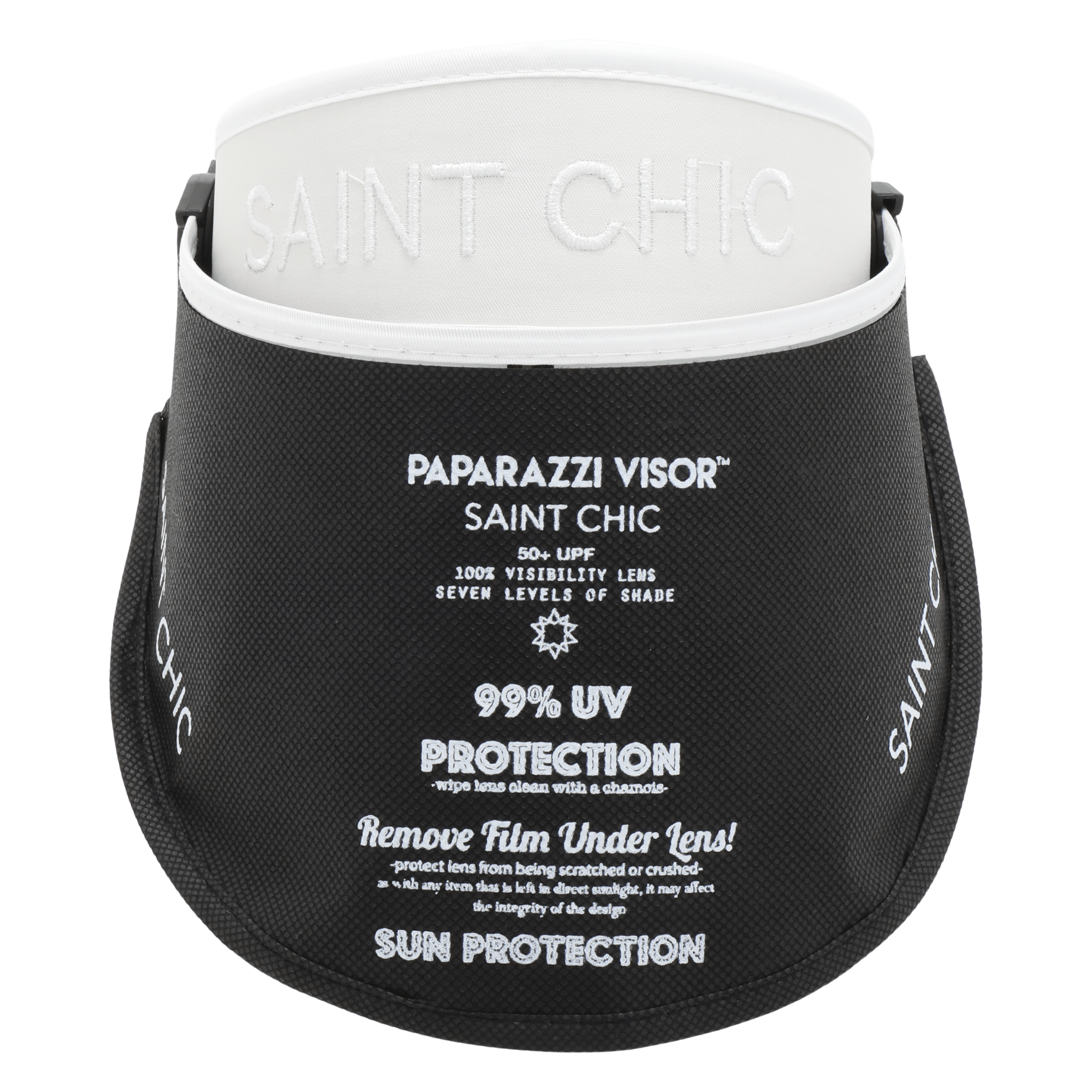 SAINT CHIC Hats CHROME ANTI Paparazzi Visor™ Sun Hat