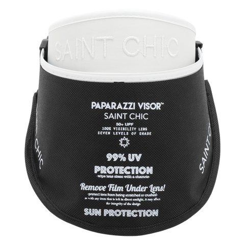 SAINT CHIC Hats CHROME ANTI Paparazzi Visor™ Sun Hat