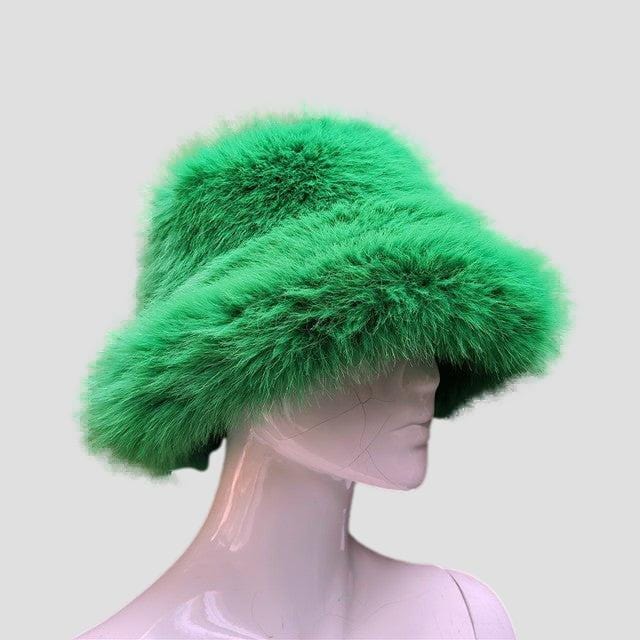 SAINT CHIC Hats Deep Green RAVE Bucket Hat