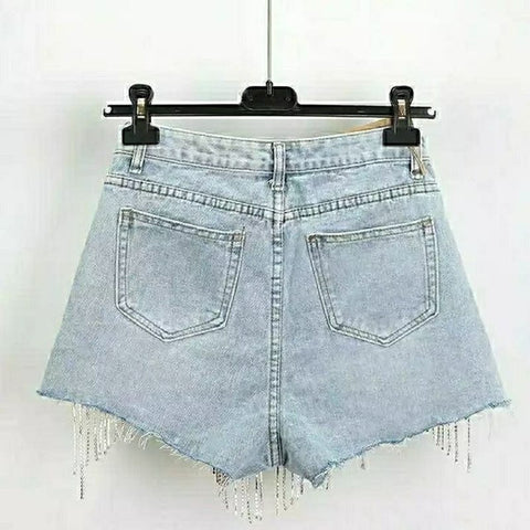 SAINT CHIC Pants SPARKLE Denim Shorts