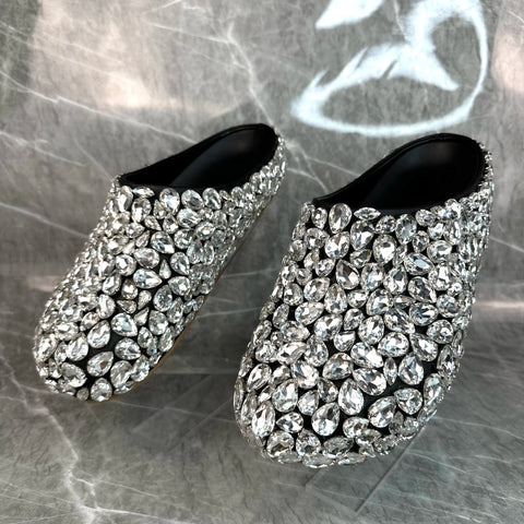 SAINT CHIC shoe 7 CRYSTAL Slides